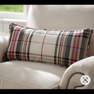 24” x 12” Pottery Barn Colin Plaid lumbar pillow